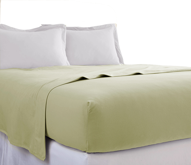 Meadow Green Shavel Micro Flannel Sheet SET 